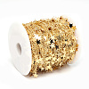 Soldered Brass Curb Chains KK-S335-09G-3