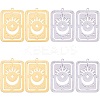 20Pcs 2 Colors 304 Stainless Steel Pendants STAS-SZ0003-11-1