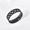 304 Stainless Steel with Clear Cubic Zirconia Finger Rings FS-WG2FC1C-09-1