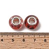 Printed Transparent Resin European Beads RESI-C063-03H-3