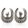 U-Shaped Brass and Alloy Ear Tunnels FS-WG0A997-02-1