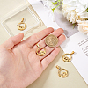 4Pcs 2 Styles Ion Plating(IP) 304 Stainless Steel Pendants STAS-UN0061-11-4