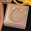 304 Stainless Steel Mesh Chains Bracelets for Women LS-BJEW-G759-05G-1