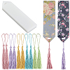DIY Bookmark Making Kits. with Transparent Acrylic & Polyester Tassel Decoration DIY-SP0001-92C-1