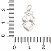 Brass Micro Pave Cubic Zirconia Pendants KK-H527-06A-P-3