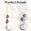 Nuggets Natural Red Jasper & Amethyst Pouch Pendant Decorations HJEW-WH20002-03B-6