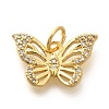 Rack Plating Brass Micro Pave Cubic Zirconia Pendant KK-H508-27G-1