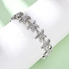 Brass Link Bracelets for Women BJEW-H209-01P-3