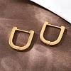 304 Stainless Steel Arch Hoop Earrings EJEW-I320-26G-01-3