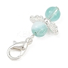 10Pcs Glass Angel Pendant Decorations HJEW-JM03580-6