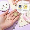 10Pcs 5 Colors Rack Plating Brass Micro Pave Cubic Zirconia Flat Round Beads KK-CJ0002-70-2