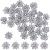 Polyester Rhinestones Flower for Ornament Appliques DIY Wedding FIND-WH20001-76C-1