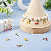 60Pcs 6 Colors Alloy Enamel Charms FIND-TA0002-31-8