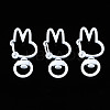 Spray Painted Eco-Friendly Alloy Swivel Snap Hooks Clasps PALLOY-T080-12M-NR-1