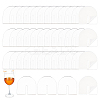 50Pcs Arch Acrylic Wine Glass Tags FIND-NB0013-02A-1