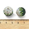 Gradient Color Design Polymer Clay Rhinestone Beads CLAY-NH0001-03-4