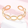 304 Stainless Steel Cuff Bangles for Women BJEW-D306-02G-5