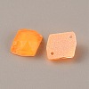36Pcs Fluorescence Glass Connector Charms GLAA-WH0035-13B-2