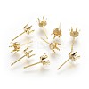 304 Stainless Steel Stud Earring Findings STAS-P221-20G-G-1