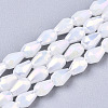 Electroplate Glass Beads Strands EGLA-S194-02A-B01-1