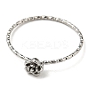 Non-Tarnish 304 Stainless Steel Rose Flower Finger Ring RJEW-P090-01P-2