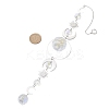 Glass Teardrop Window Hanging Suncatchers HJEW-JM04515-02-3