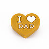 Mother's Day Father's Day Food Grade Eco-Friendly Silicone Focal Beads SIL-N002-10C-1