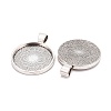 Tibetan Style Alloy Pendant Cabochon Settings TIBE-R295-055AS-FF-2