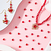 300Pcs Transparent Spray Painted Glass Beads GLAA-SP0001-48-6