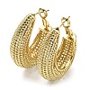 Rack Plating Brass Hollow Teardrop Hoop Earrings EJEW-D063-02G-1