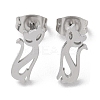 Non-Tarnish 304 Stainless Steel Stud Earrings EJEW-B022-04P-1