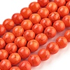 Synthetic Turquoise Beads Strands TURQ-G106-4mm-02G-1