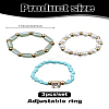 3Pcs Acrylic & Plastic Pearl Finger Rings Set RJEW-LP0003-59A-2
