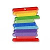 Rainbow Color Printed Acrylic Pendants OACR-B006-01A-1