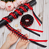 Two Tone Graduation Ribbon Leis FIND-WH0423-78E-3