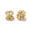 Rack Plating Flower Brass Beads KK-F873-26LG-1