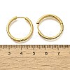 304 Stainless Steel Micro Pave Clear Cubic Zirconia Huggie Hoop Earrings EJEW-C096-01H-G01-3