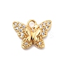 Brass Micro Pave Cubic Zirconia Charms KK-F916-13G-1