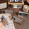6Pcs 2 Styles 201 Stainless Steel Hotel Resturant Table No Smoking & Smoking Area Tent Sign AJEW-CP0003-74-3