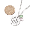 Teacher's Day Brass Cable Chains Necklaces NJEW-JN04692-4