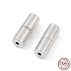 Anti-Tarnish Rhodium Plated 925 Sterling Silver Screw Clasps STER-K173-08P-4