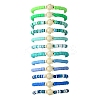 12Pcs Adjustable Synthetic Turquoise Tortoise Anklets AJEW-AN00615-1