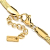 Ion Plating(IP) 304 Stainless Steel Herringbone Chain Bracelets for Women BJEW-A017-01G-3