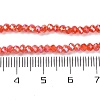 Baking Electroplate Glass Beads Strands DGLA-A039-J4mm-B01-4