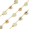 Handmade Prehnite Faceted Round Beaded Chains CHC-F021-01G-01-1