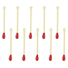 10Pcs Rack Plating Alloy Enamel Pendants FIND-YW0007-85-1