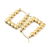 Rectangle Bubble 304 Stainless Steel Hoop Earrings for Women EJEW-C067-09G-2