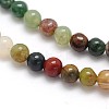 Natural Indian Agate Round Beads Strands G-N0166-23-3mm-2