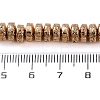 Electroplated Natural Lava Rock Beads Strands G-I360-A02-02-4