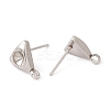 Non-Tarnish 304 Stainless Steel Stud Earring Findings STAS-P308-06P-2